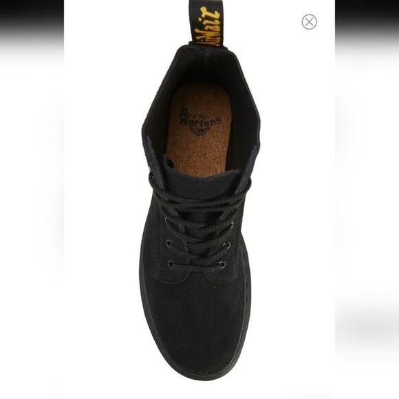 Dr.‎ Martens 101 Mono Lace-Up Boot black suede leather men\'s size 8 new!!!!